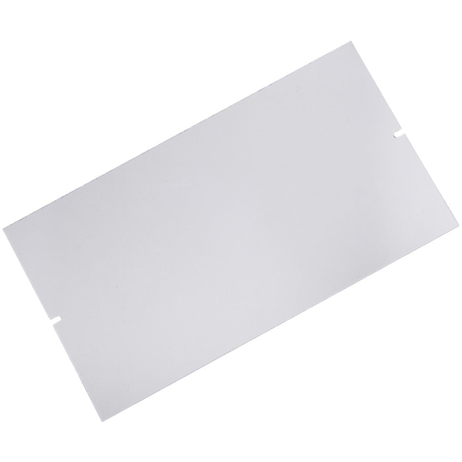 Power Distribution Block Cover, Plastic, Clear, 8.28 W x 4.5 H x 0.06 D in.