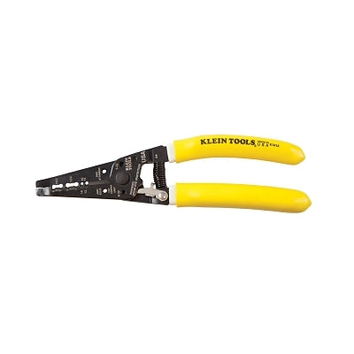 Klein-Kurve Dual NM Cable Stripper/Cutter, 8 in L, 12/2-14/2 NM-B, 12 to 14 AWG Solid, 14 to 16 AWG Stranded, Yellow Handle