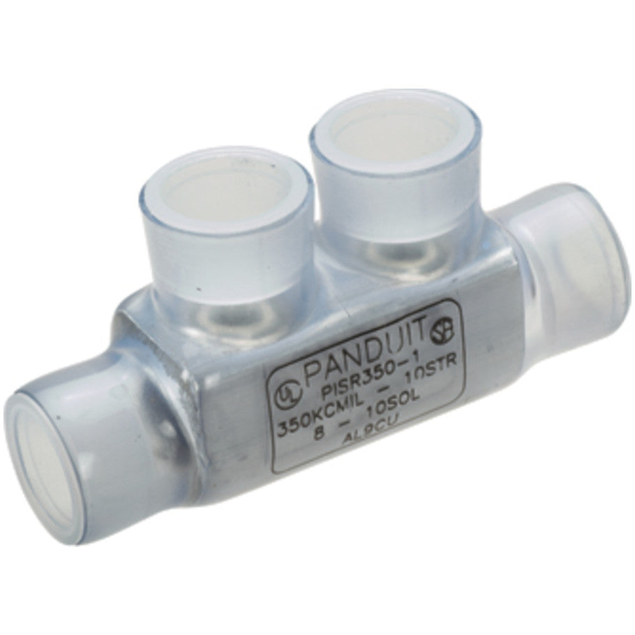 Pan-Lug PISR2-1 Multi-Tap Con, In-Line Splicer/Reducer, 2/0, Aluminum/PVC, PK1