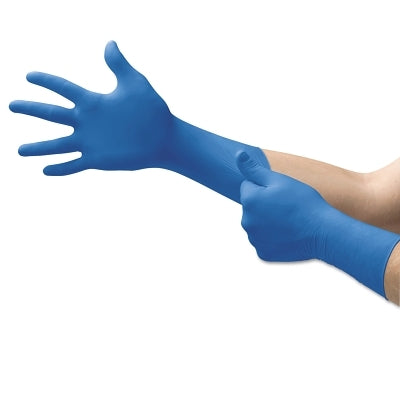 SafeGrip SG-375 Examination Gloves, Medium, Natural Rubber Latex, Blue