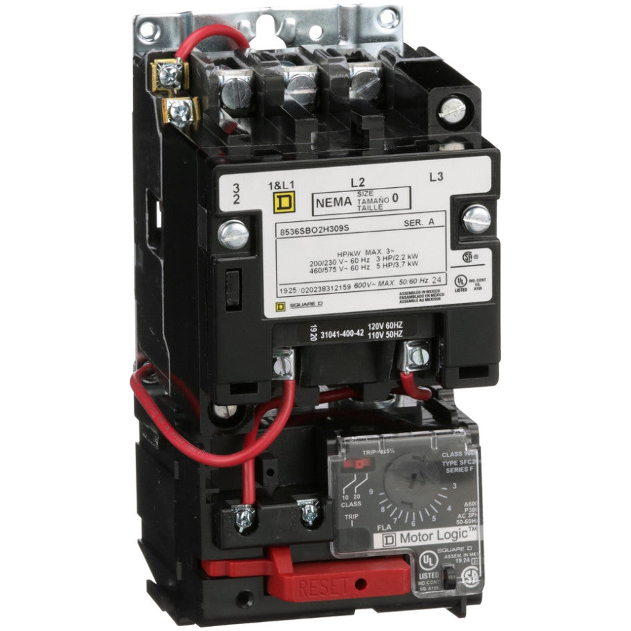 NEMA Rated Magnetic Starters, 3 (200 Vac)HP, 3 (230 Vac)HP, 5 (460 Vac)HP, 5 (575 Vac)HP, 18A