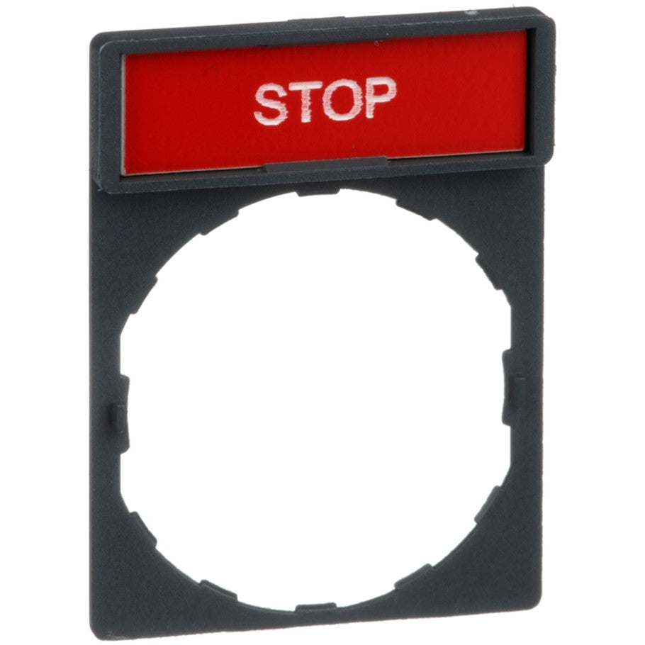 Harmony Legend Holder, 30 x 40mm, "STOP" Marking