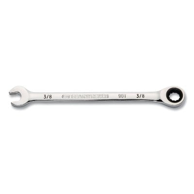 90-Tooth 12 Point Ratcheting Combination Wrench, SAE, 3/8 in