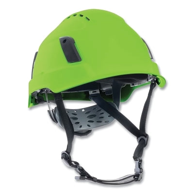 XS2-500 Series Type 2+ Safety Helmet, 6-point Suspension, Vented, Hi-Vis Green
