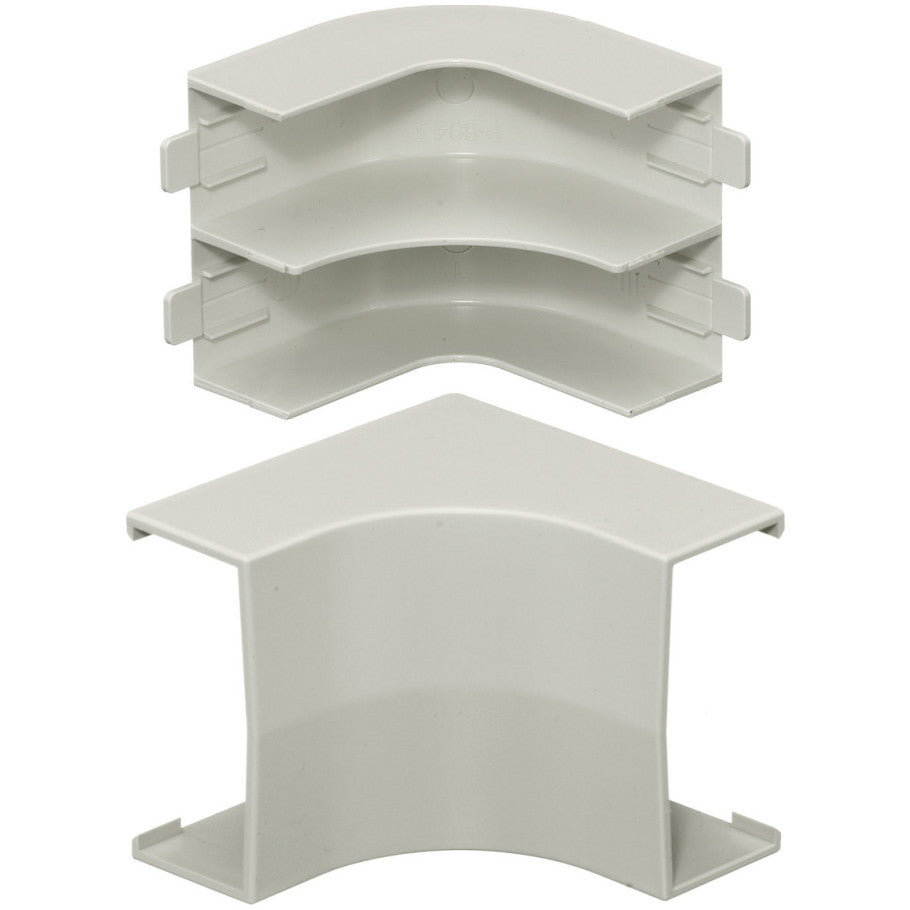 Non-Metallic Raceway, Latching WallTrak, WALLTRAK2,Base and Cove, Internal Elbow