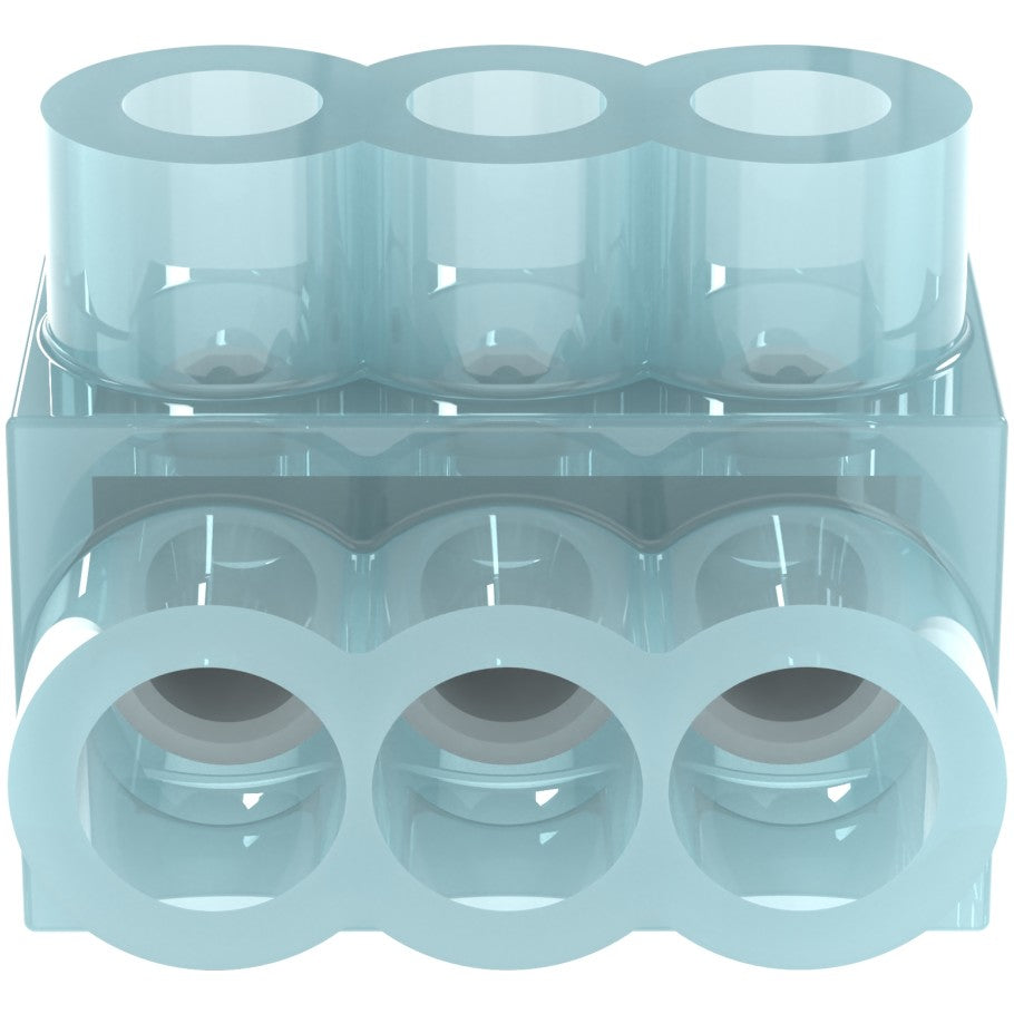 Pan-Lug PCSB4-3S-12Y Multi-Tap Mech Con, Single Sided, Tin Plt Al, PK12