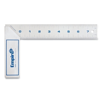 True Blue Try Square, 8 in, 0.125, Stainless Steel