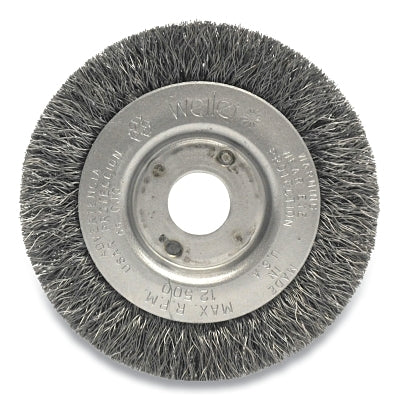 Narrow Face Crimped Wire Wheel, 3 in D, .0118 Stainless Steel Wire