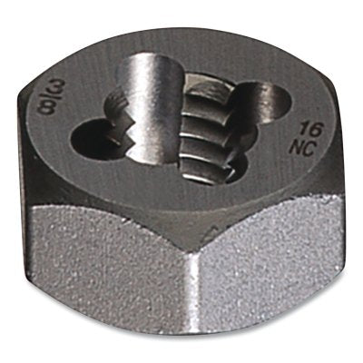 0650 and 0650M Series Hexagon Rethreading Die, 7/8-14 UNF, Carbon Steel, 1.625 in