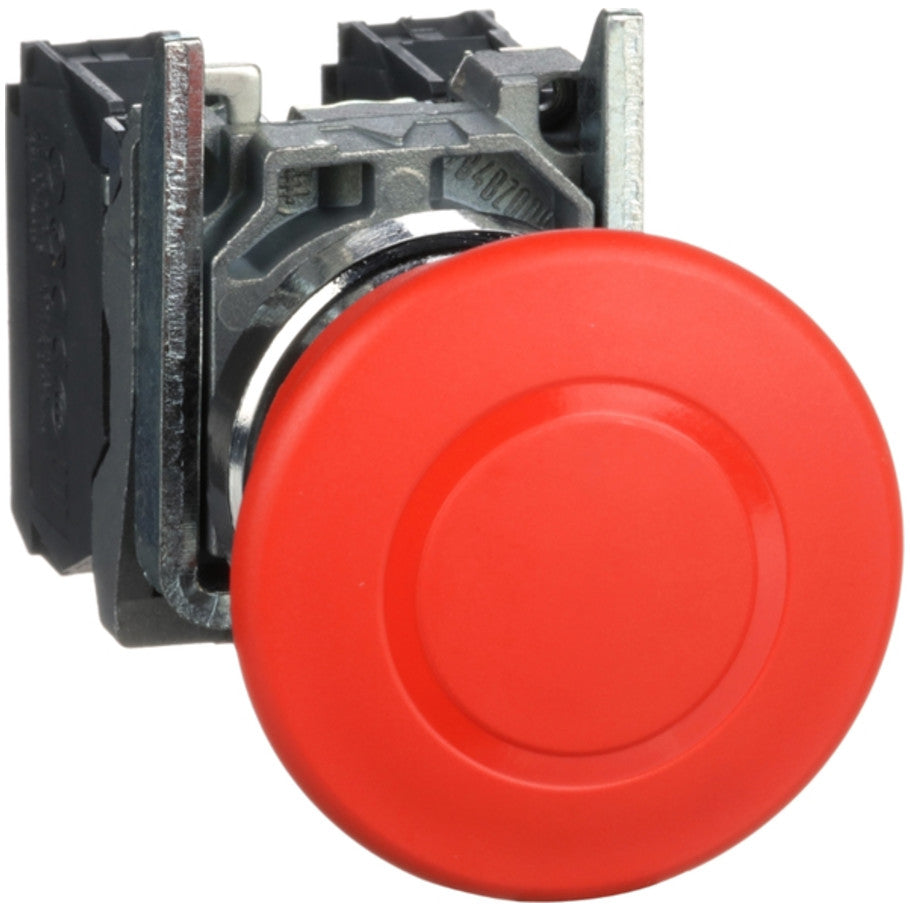 Non-Illuminated Emergency Stop PushButton, Screw Clamp Terminal, Round, Red