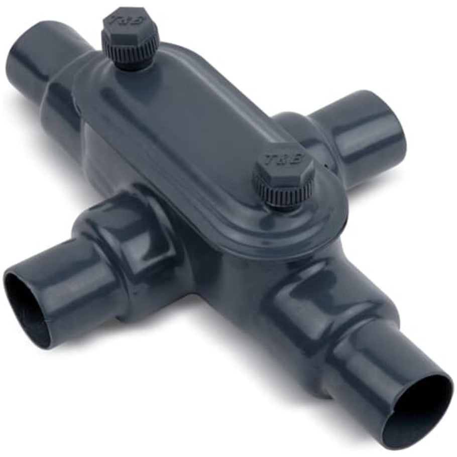 Conduit Outlet Body, Type X, Threaded, Iron, 3/4 in., Form 7 Conduit Body, Ocal, Hub Size 3/4 in., 9.1 cu in Capacity