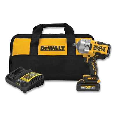 20V MAX* XR Brushless High Torque 1/2 in Impact Wrench Kit, Hog Ring Anvil, XR POWERSTACK