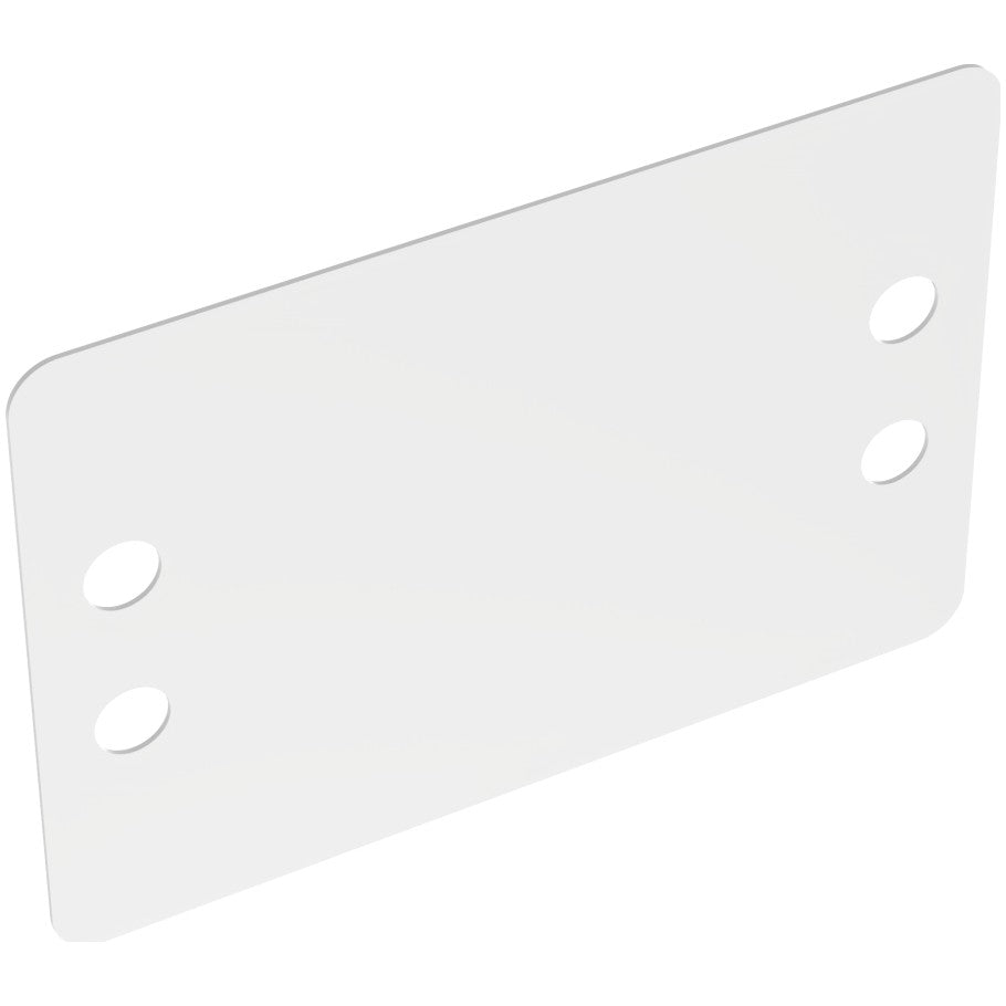 MP250W175-M Marker Plate, White, PA 6.6, Cable Tie, 2.5x1.75", PK1000