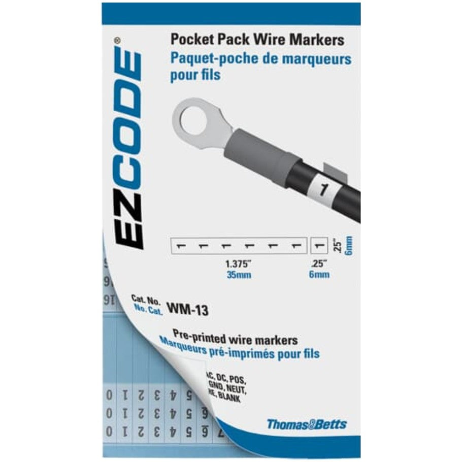 E-Z-CODE Vinyl Wire Marker Books, 0 through 90