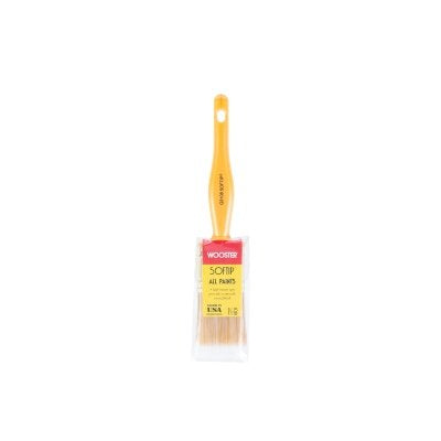 Soft Tip Paint Brushes, 1-1/2 in W, Synthetic blend, plastic handle