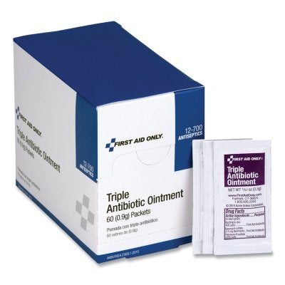 Triple Antibiotic Ointment, 0.9 g, Packets, 60 per Box