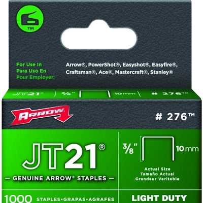 02738 JT21/T27 3/8" STAPLE 1-000/PK
