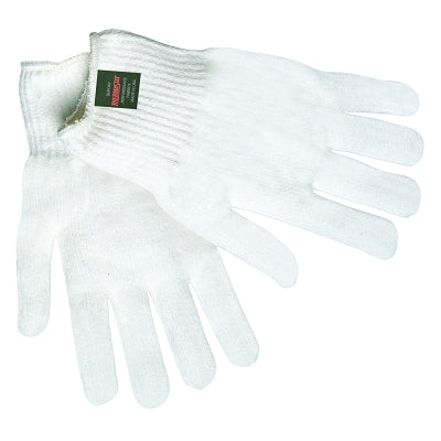 Thermostat String Knit Gloves, Knit-Wrist, One Size Fits All,White