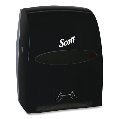 Essential System Hard Roll Towel Dispenser, Wall Mount, Plastic, Smoke, Electronic