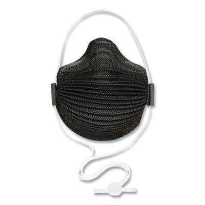 M Series Black Disposable Respirator, Small, Black, Nose Flange