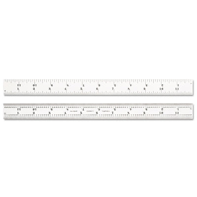 Spring Tempered Rule, 12 in, 4R Measurement Type