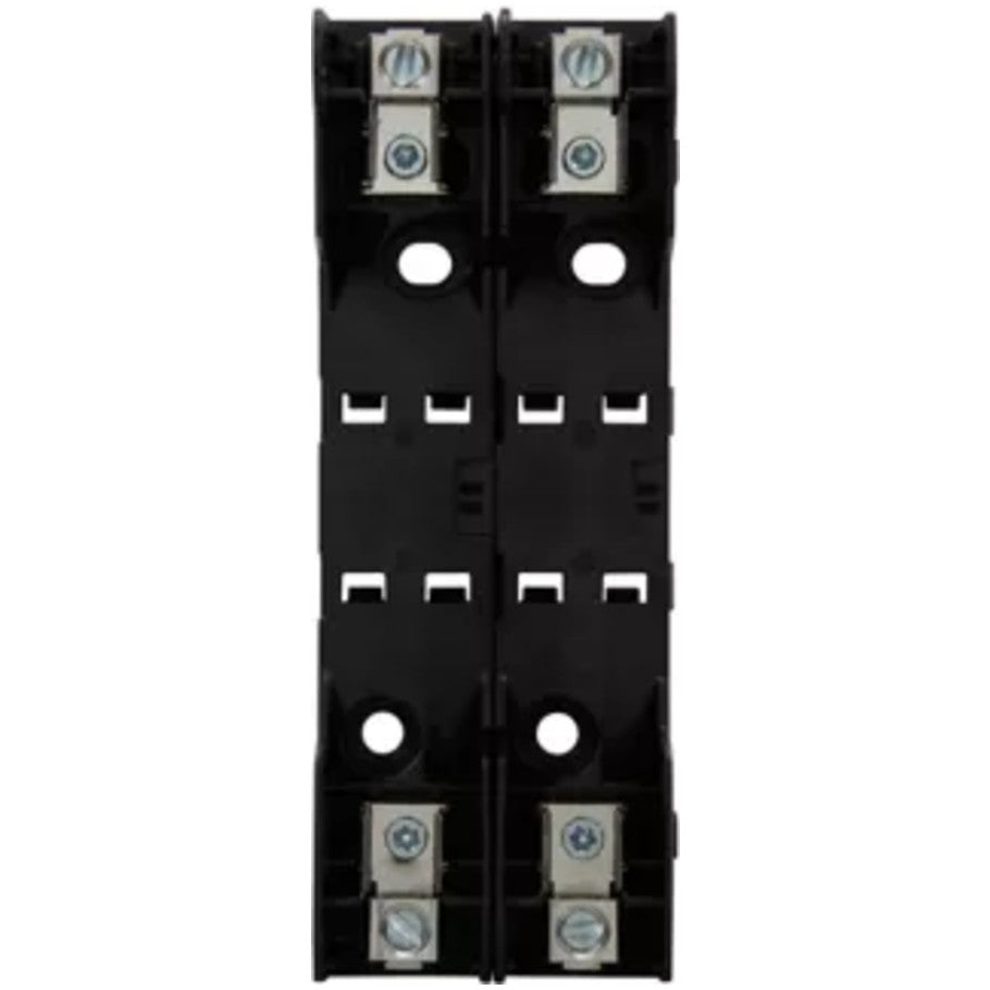 Fuse Blocks and Fuse Holders, Class R, DIN Rail, Panel, 2-Pole, 30 A, 600 V, Box Lug/Slot Screw