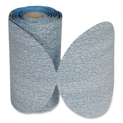 Paper PSA Disc Roll, Aluminum Oxide, 6 in dia, P80 Grit