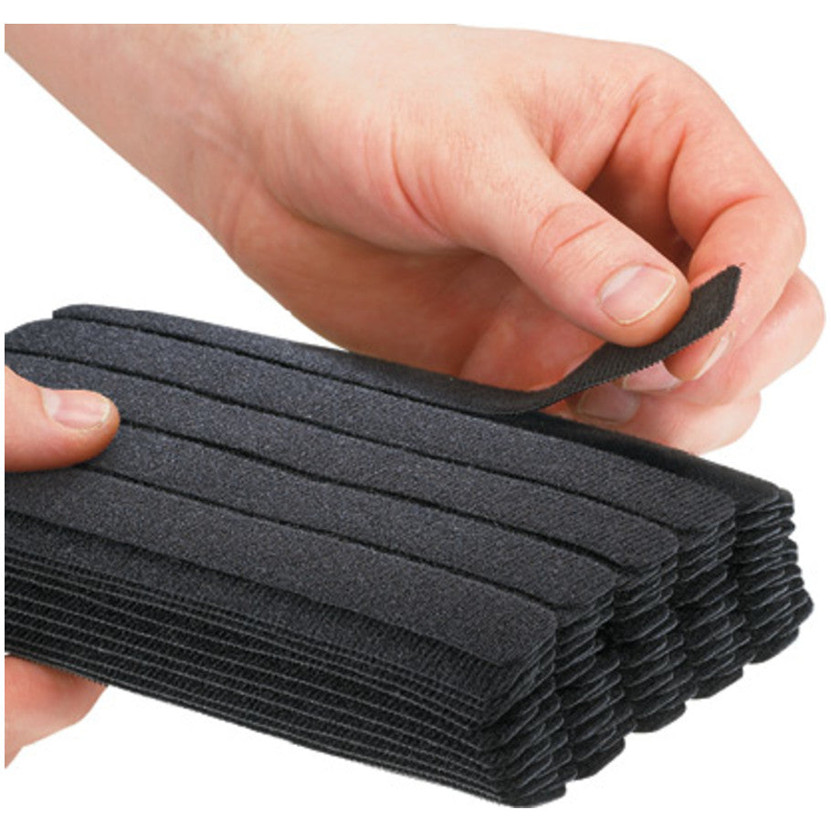 Tak Ty Hook and Loop Stacked Strip Ties With Rounded Edges, 7.00 L x 0.75 in. W
