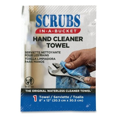 Hand Cleaner Towels, Single Packet, Citrus