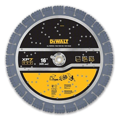 Segmented Rim Diamond Blade, All-Purpose, 16 in dia, 4800 RPM