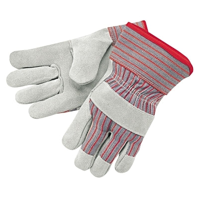 Industrial Standard Shoulder Split Gloves, X-Large, C Grade Shoulder Leather, Red and Gray Fabric