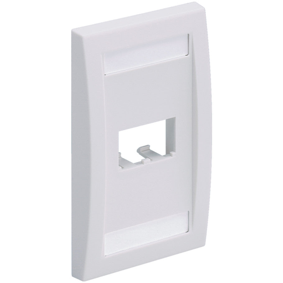 Mini-Com Executive Series Faceplate, 1-Gang, 2-Port, Off White