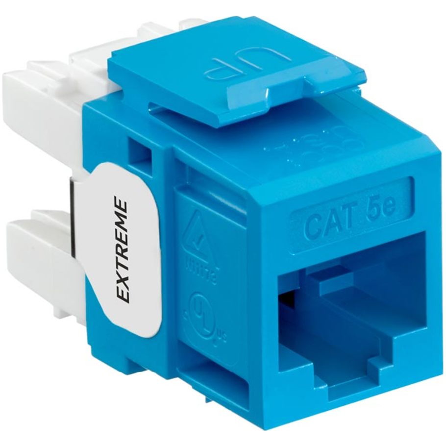 eXtreme Cat 5e QuickPort Connector Quickpack, Blue