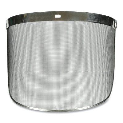 Steel Mesh Faceshield Screen, 14-1/2 in W x 9 in H, Clear