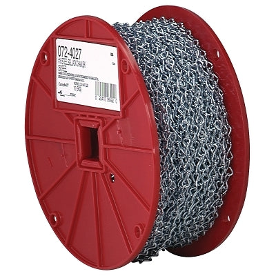 Single Jack Chain, Zinc-Plated, 100 ft, Grade 12