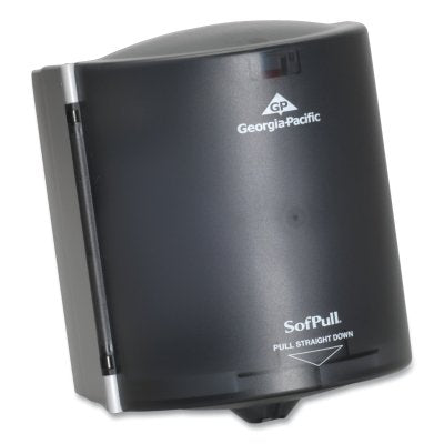 Regular Capacity Centerpull Towel Dispenser, Wall Mount, Plastic, Translucent Smoke