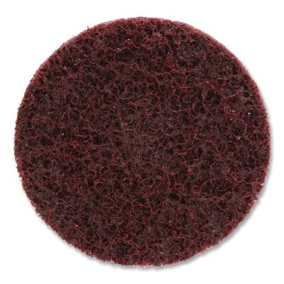 3M 048011-05527 Roloc Surface-Conditioning Disc, 2 in, TR, Medium, Aluminum Oxide, 25000 rpm, Maroon