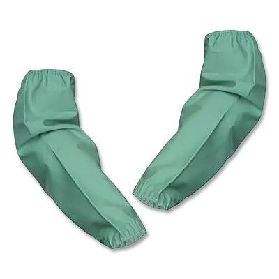 Flame Resistant Cotton Sleeve, 6218, 9 oz Cotton Proban FR7A, 3/4 in Internal Elastic, 18 in L, Green, 1 PR/PR