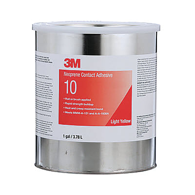 3M 021200-20274 Scotch-Weld Neoprene 10 Contact Adhesive, 1 gal, Can, Light Yellow