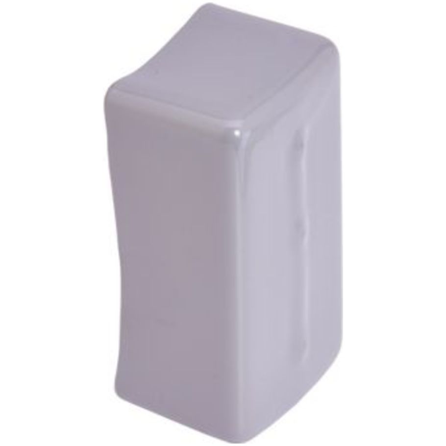B22A PVC Channel End Cap, White