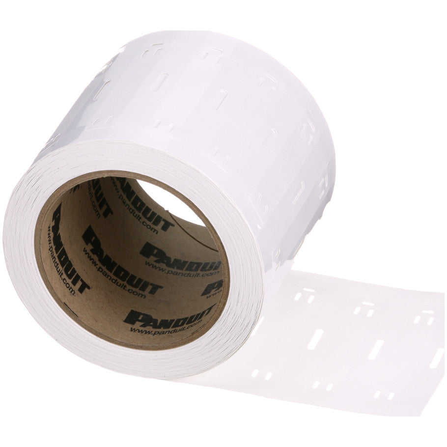 M300X050Y7T Mkr Plate, Polyester/Polyolefin, White, TT, 0.5"x3", 0.5" PO H