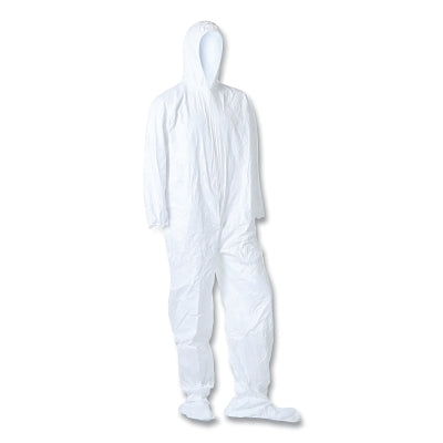 Tyvek IsoClean Coverall with Attached Hood, White, X-Large