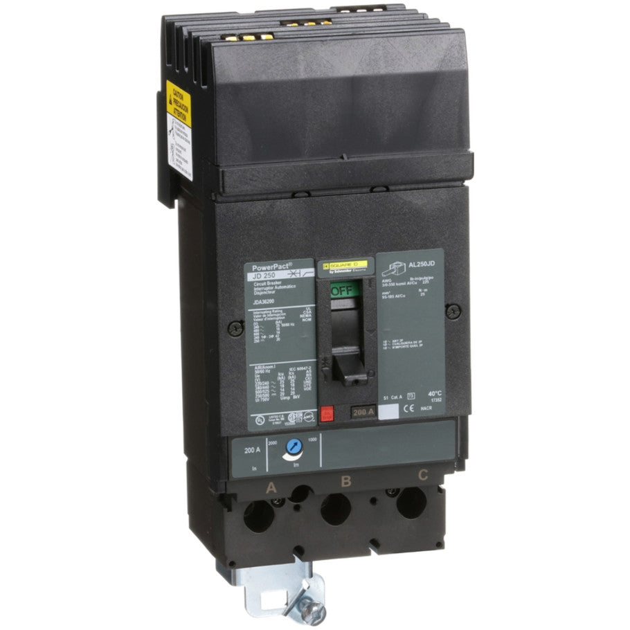 J-Frame Thermal Magnetic UL Current Limiting 200A 600V 3-Pole Circuit Breaker