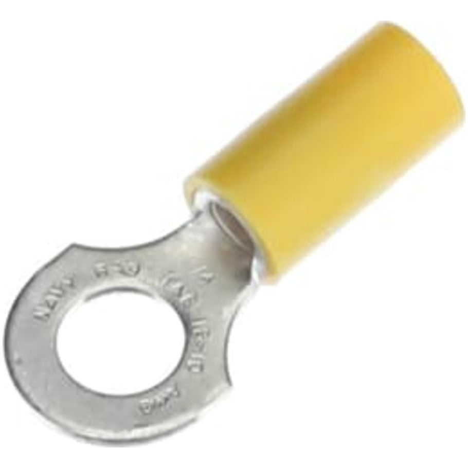 Sta-Kon Vinyl-Insulated, Ring Terminal, 10 AWG, Yellow