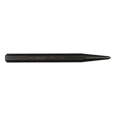 Center Punch - Full Finish, 5 in L, 3/16-5mm Tip, 3/8 in Body, Alloy Steel