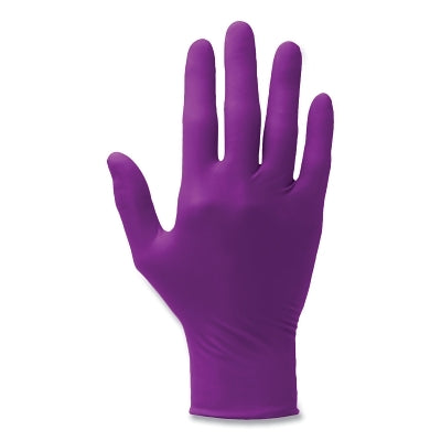 Polaris Nitrile Exam Gloves, 9.5 in, Beaded Cuff, Medium, Dark Magenta, 5.9 mil
