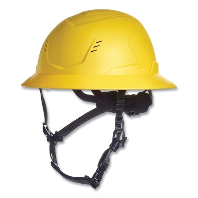 V-Gard H2 Safety Helmet, Type II, Full Brim, Rachet Suspension, Vented, Yellow