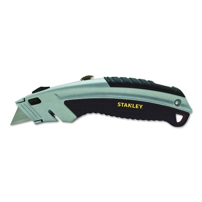 Instant Change Utility Knife, 8-1/2 in L, Retractable Steel Blade, Gray
