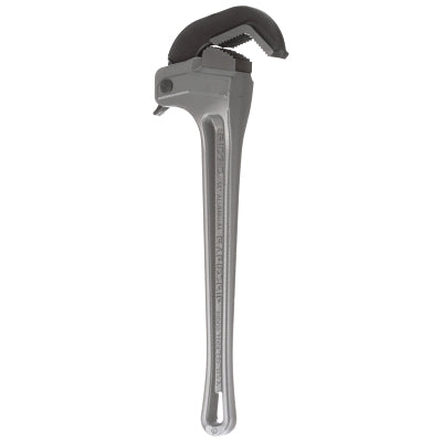 RAPIDGRIP Pipe Wrench, Aluminum, 18 in L, 3 in Pipr Capacity, 2-1/2 in Fitting Capacity