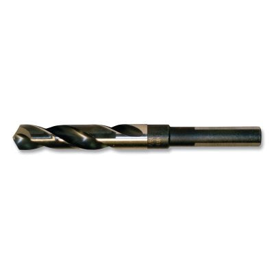 1877 Series Reduce Shank Drill Bit, 37/64 in Cutting Diameter, 118 Point Angle, 6 in OAL